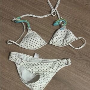 Roxy Lightly padded Polka Dot Bikini Set
